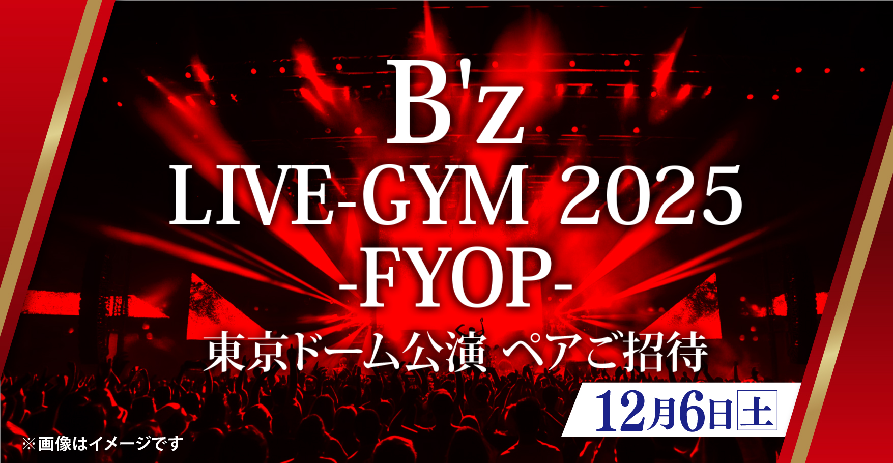 【一般入手不可】”B’z『LIVE-GYM 2025』プレミアムチケット”が当たる